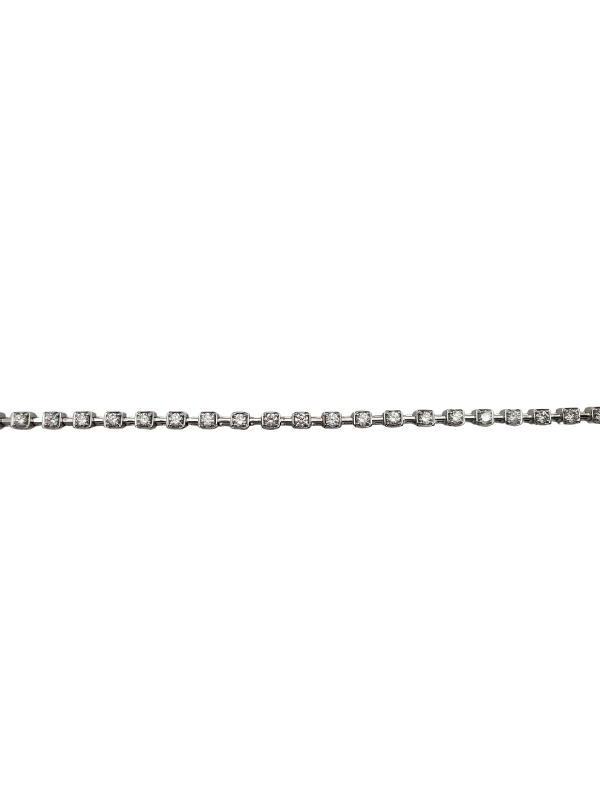 18K White Gold Diamond Bracelet