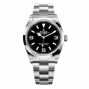 Rolex Explorer I 124270 Black Index & Arabic Dial 36Mm Oystersteel Oyster Bracelet Unisex Watch