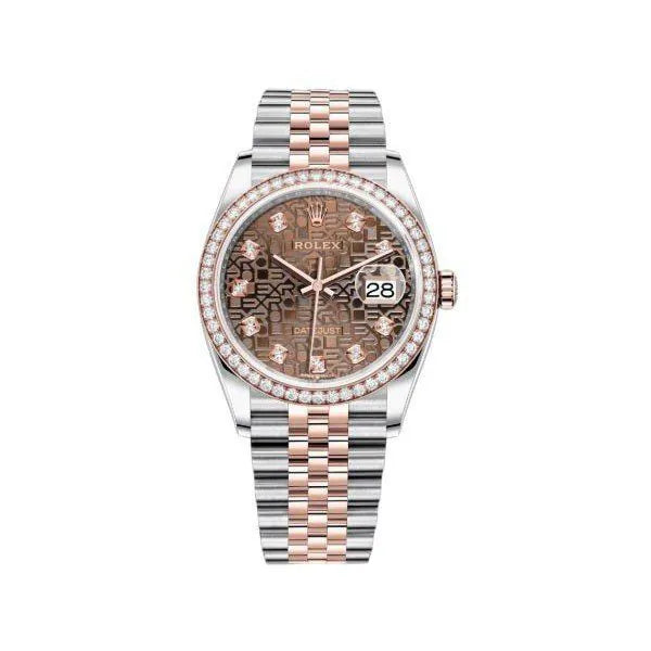 Rolex Datejust 36Mm Stainless Steel &Amp; 18Kt Rose Gold Unisex Watch