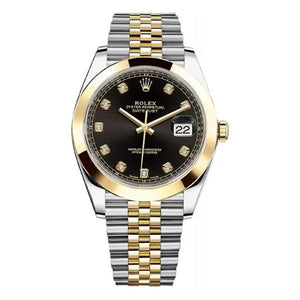 Rolex Datejust 126303 Bkdj Black Diamond Dial 41Mm18K Yellow Gold And Oystersteel