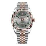 Rolex Datejust 126331 Grj Wimbledon 41Mm Everose Gold And Stainless Steel Jubilee Bracelet Men’s Watch