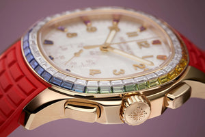 Patek Philippe Aquanaut Luce Rainbow Chronograph Ref. 7968/300R-001 - Luxury Ladies' Watch