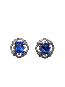 Diamond & Topaz Earring