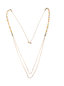 18K Yellow Gold Long Necklace