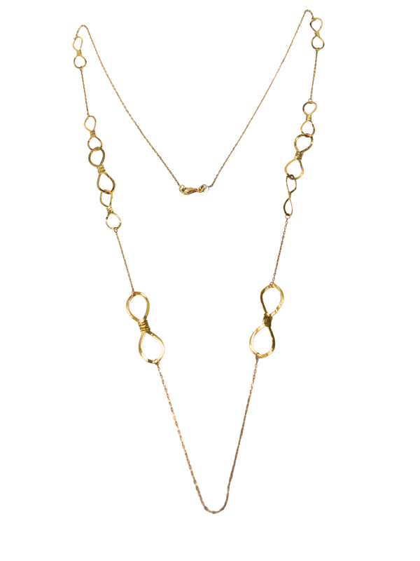 18K Yellow Gold Long Necklace