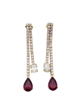 RUBY AND DIAMOND EARRING