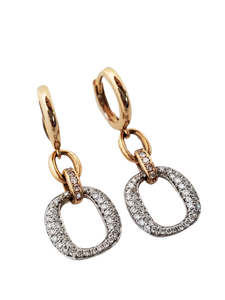 Diamond drop earring