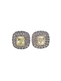 18K White Gold Diamond Earring