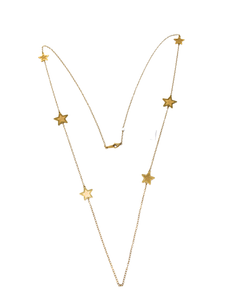 18K Yellow Gold Long Necklace