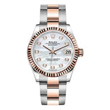 Rolex Oyster Perpetual Datejust 278271 Mdo Mother Of Pearl 31Mm Everose Gold And Oystersteel Ladies Watch