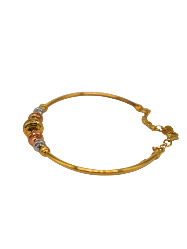 18K Tri-Color Gold Bangle