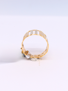 18K Tri Color Gold Ring