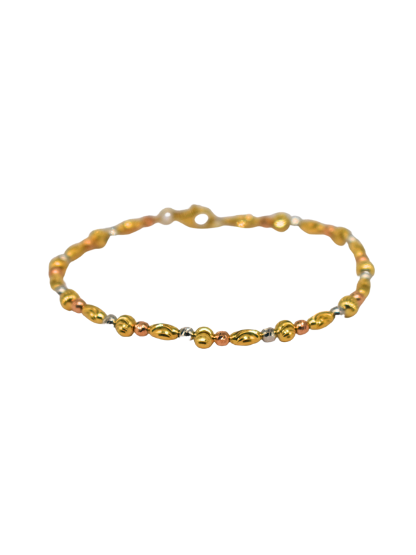 18K Tri-Color Gold Bangle