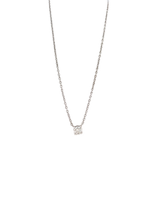 18K White Gold Diamond Necklace