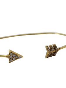 18K Yellow Gold Diamond Bangle