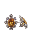 Diamond and Citrine Earring