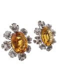 Diamond and Citrine Earring