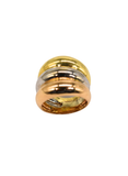 18k Tri color Gold Ring