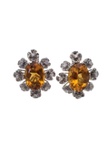 Diamond and Citrine Earring