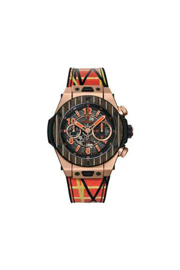 HUBLOT BIG BANG UNICO TEAK ITALIA INDEPENDENT LIMITED EDITION OF 100 PCS 45MM MEN'S WATCH