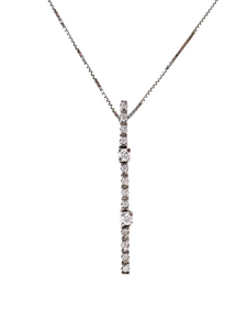 18K White Gold Diamond Necklace