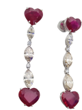 Diamond & Ruby Earring