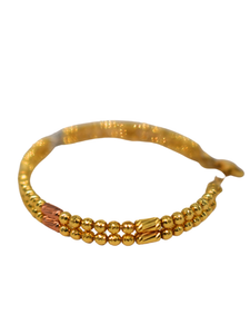 18K Tri-Color Gold Bangle