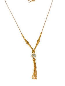 21K Tri-Color Gold Necklace