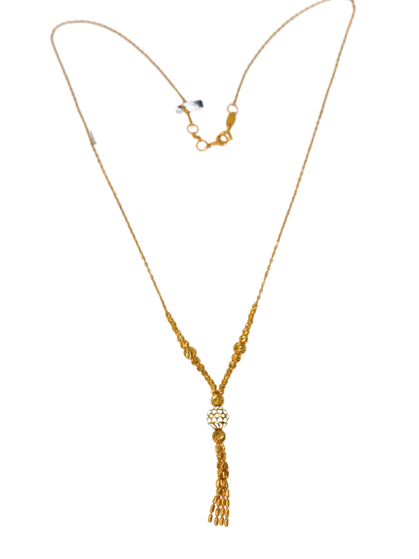 21K Tri-Color Gold Necklace