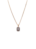 18K Rose Gold Diamond Necklace