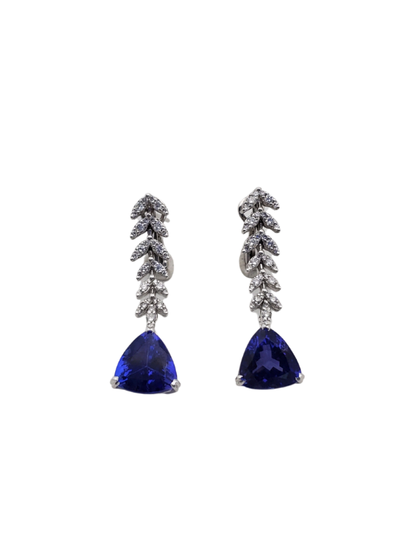 Tanzanite & Diamond Earring