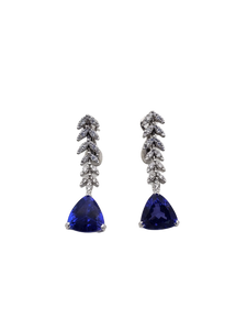 Tanzanite & Diamond Earring