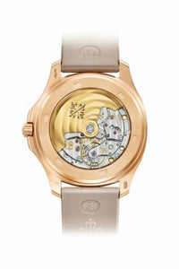 Patek Philippe Aquanaut 5062/450R-001 – Ladies’ Rose Gold Watch with Chocolate Dial & Diamonds
