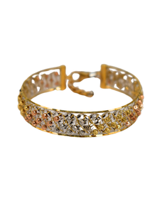 18K Tri-Color Gold Bangle