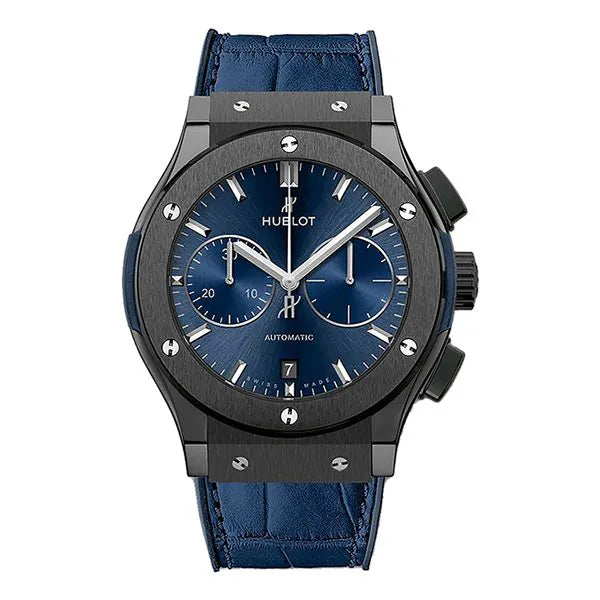Hublot Classic Fusion 521.Cm.7170.Lr Black Ceramic 45Mm Blue Dial