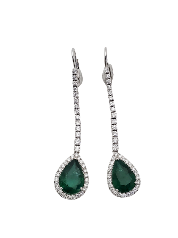 Emerald Diamond Earring