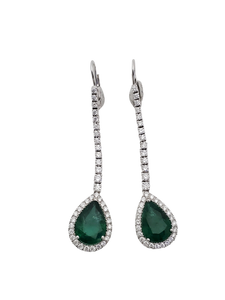 Emerald Diamond Earring