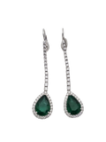 Emerald Diamond Earring