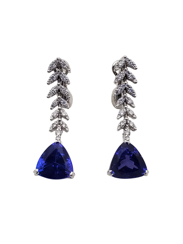 Tanzanite & Diamond Earring