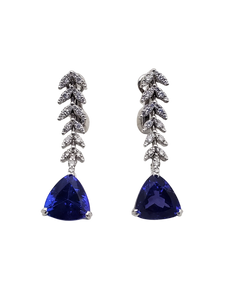 Tanzanite & Diamond Earring