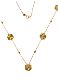 21K Yellow Gold Long Necklace