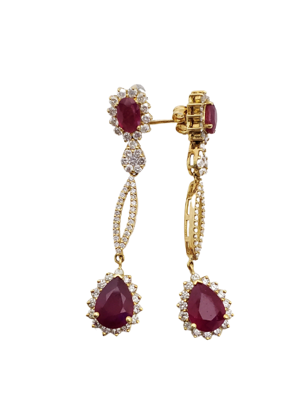 Diamond Ruby Earring