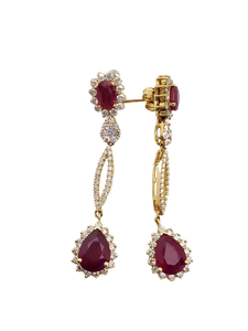 Diamond Ruby Earring