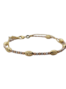 18K Tri-Color Gold Bangle