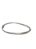 18K White Gold Bangle