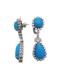 Turquoise & Diamond Earring