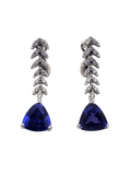 Tanzanite & Diamond drop Earring