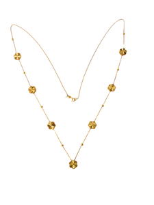 21K Yellow Gold Long Necklace