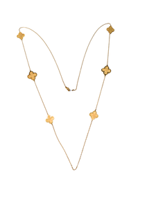 21K Yellow Gold Long Necklace