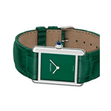 Cartier Tank WSTA0056 Quartz Must Large Steel Green Dial